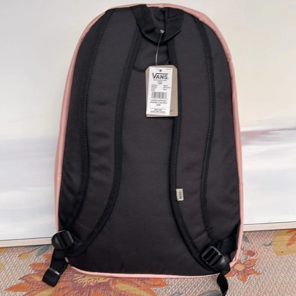 Vans Ranged 2 Prints Adult Laptop Backpack One Size (Coral Cloud-asphalt) NWT